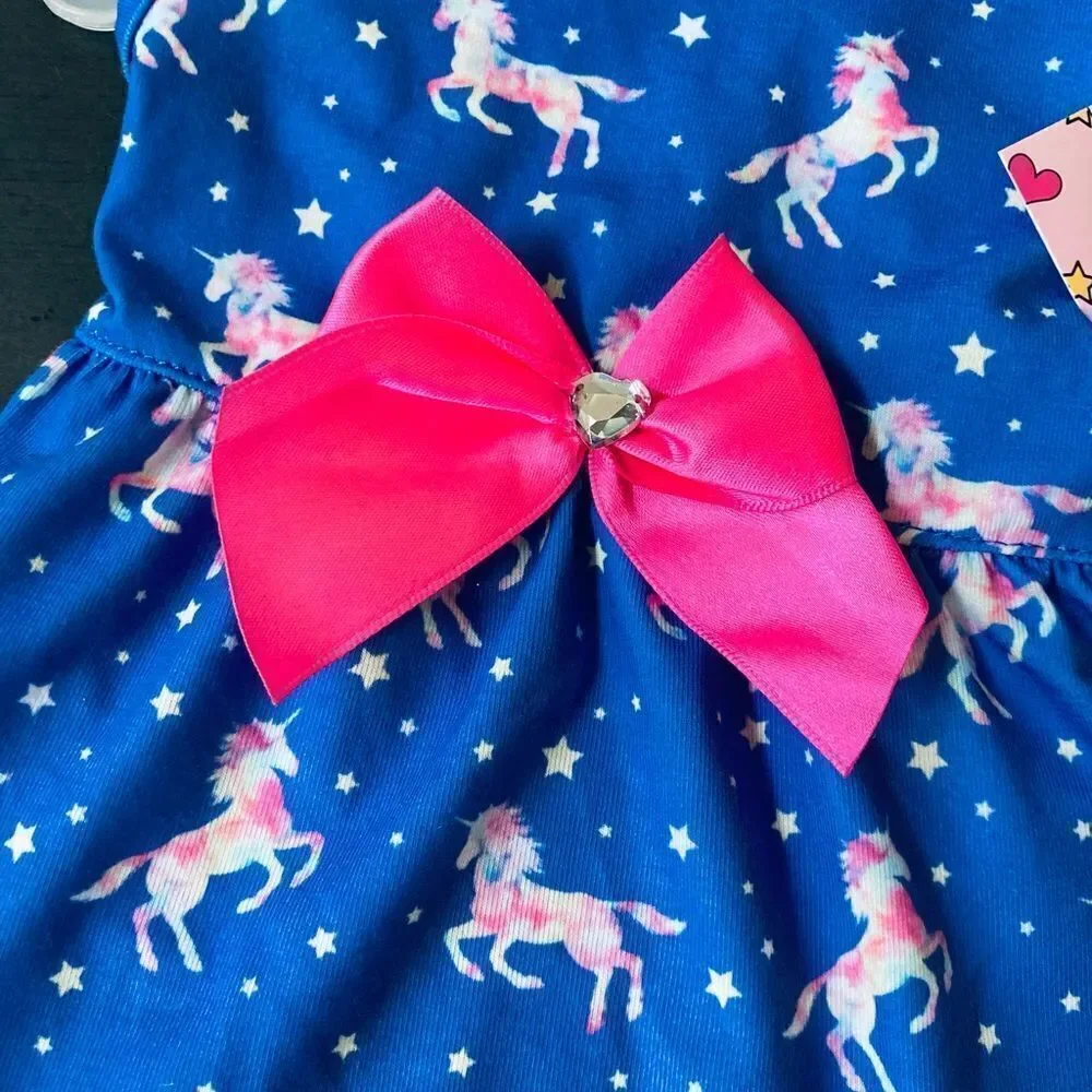 Unicorn Rainbow Dog Pet Dress
